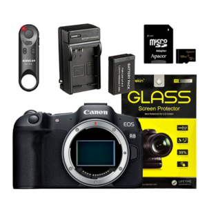 Canon EOS R8+藍牙遙控器+鋼化貼+128G記憶卡+LP-E17副廠電池 (公司貨)估價相機收購